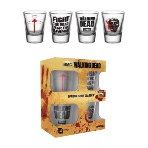 The Walking Dead Symbols Shot Glasses