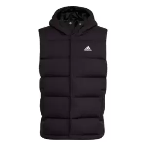 adidas Helionic Hooded Down Vest Mens - Black