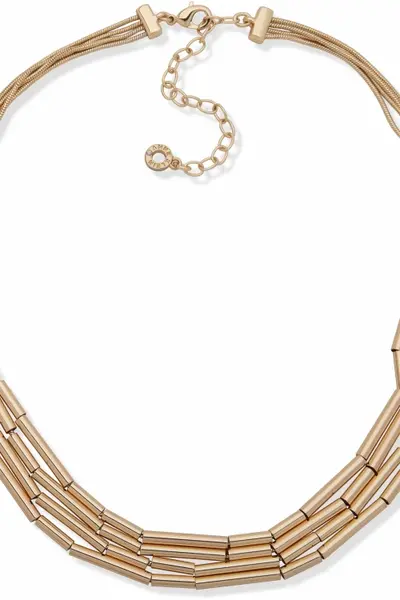 Anne Klein Jewellery Ladies Anne Klein Jewellery NK 16" MULTI ROW W/TUBES-GLD 01N00074