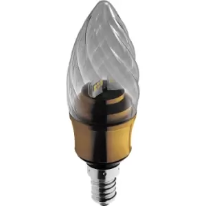 Kosnic 5.5W KTC LED E14/SES Twisted Candle Bronze Warm White - KDIM5.5TWT/E14-BOZ-N30