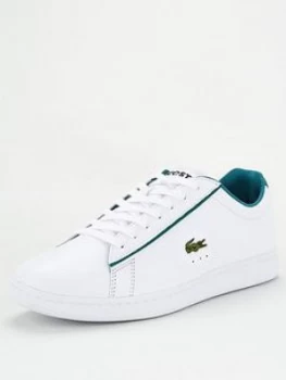 Lacoste Carnaby Evo Leather Trainers - White, Size 6, Men