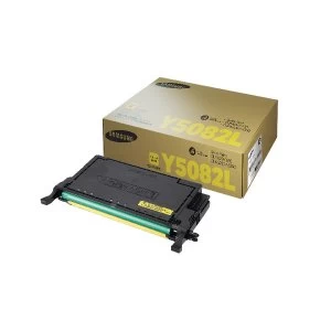 Samsung CLT Y5082L Yellow High Yield Toner Cartridge SU532A