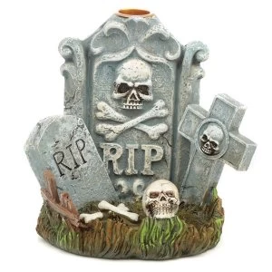 Halloween RIP Tombstone Backflow Incense Burner