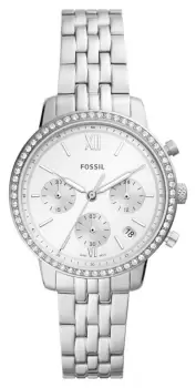 Fossil ES5217 Womens Neutra Silver Chronograph Dial Watch