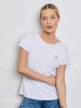 Dare 2b Laura Whitmore Defy II T-Shirt -White, Black, Size 14, Women