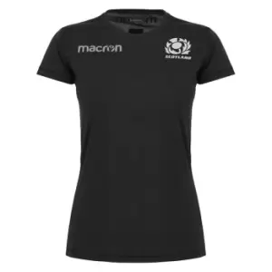 Macron Scotland Rugby Training Shirt 2023 2024 Womens - Black