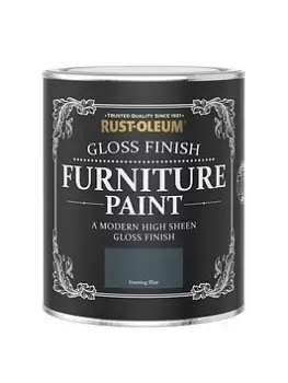 Rust-Oleum Gloss Furniture Paint Evening Blue 750Ml