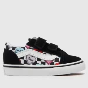 Vans Multi Old Skool V Candy Girls Toddler Trainers