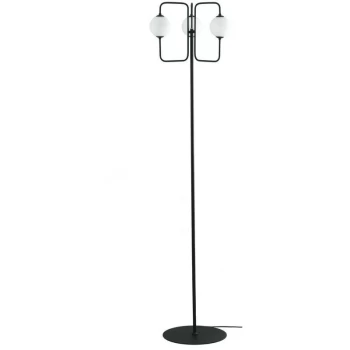 Fan Europe Lighting - Fan Europe Neutron - Globe Floor Lamp, 3 Light, Black Opal, G9