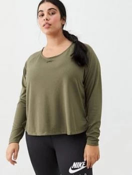 Nike Air Run Ls Top (Curve) - Olive