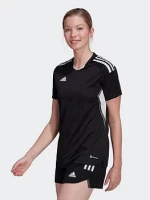 adidas Condivo 22 Match Day Jersey, Black/White, Size S, Women