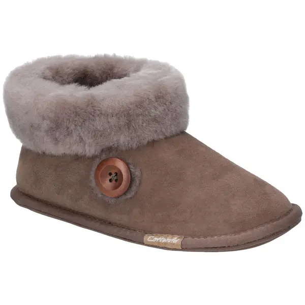 Cotswold Womens Wotton Pull On Sheepskin Bootie Slippers - UK 6