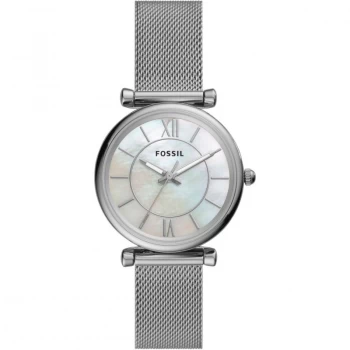 Fossil White And Silver 'Carlie' Dress Watch - ES4919