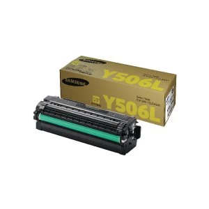 Samsung Toner cartridge CLT Y506L CLT Y506LELS Original Yellow 3500 pages