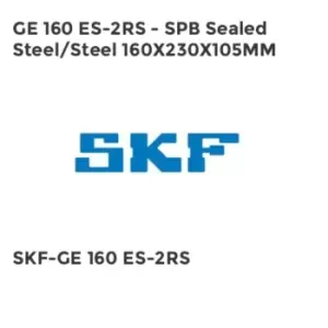 GE 160 ES-2RS - SPB Sealed Steel/Steel 160X230X105MM