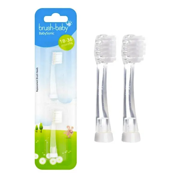 Brush Baby BabySonic Electric Toothbrush Replacement Heads 2Pcs