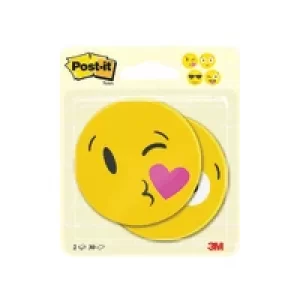 Post-it Notes Emoji Shape 30 Sheets 70 x 70mm (Pack of 2) 7100236592