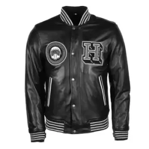 Helstons College Cuir Rag Black M