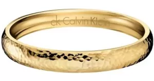 Ladies Calvin Klein PVD Gold plated Small Dawn Bangle KJ68BB02020S