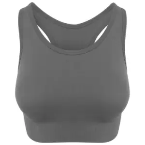 AWDis Womens/Ladies Cool Seamless Crop Top (M) (Iron Grey)