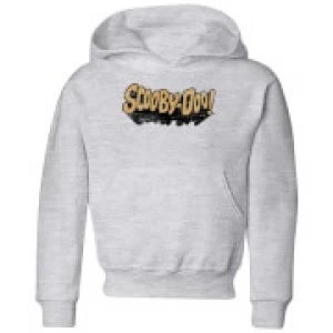 Scooby Doo Retro Colour Logo Kids Hoodie - Grey - 5-6 Years