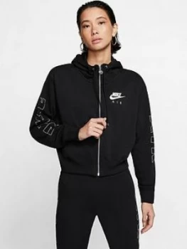 Nike NSW Air Full Zip Hoodie - Black, Size Xxl, Women