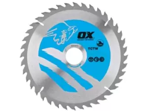 OX Tools OX-TCTW-2503040 OX Wood Cutting Circular Saw Blade 250mm x 30 x 40T ATB