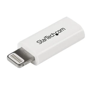 Startech White Apple Lightning to Micro USB