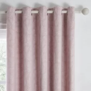 Telford Blush Eyelet Curtains Blush (Pink)