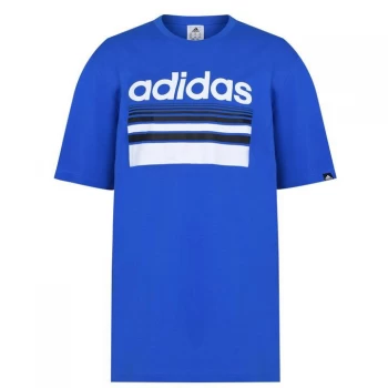 adidas QT T Shirt Mens - Blue Horizon