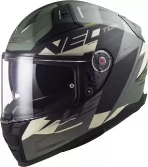 LS2 Vector II Absolute Helmet, black-silver, Size XL, black-silver, Size XL