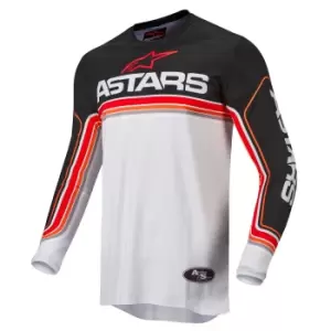 Alpinestars Fluid Speed Jersey Black Light Gray Bright Red M