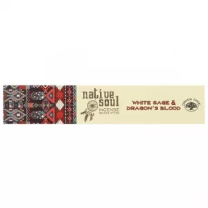 Green Tree Native Soul White Sage & Dragons Blood Incense Sticks