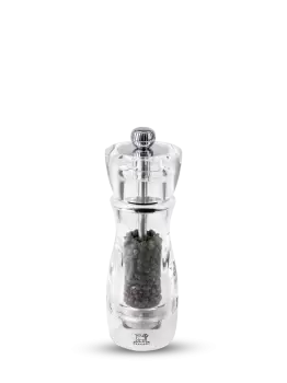 Transparent manual pepper mill, 16cm Vittel