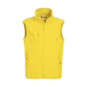 Clique Mens Basic Softshell Gilet (M) (Lemon Yellow)