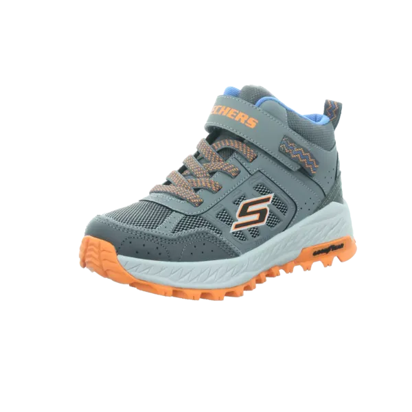 Skechers Boys Fuse Tread Trekor Leather Memory Foam Boots UK Size 1.5 (EU 34) Grey/Charcoal SKE1747-GYCC-1.5