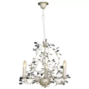 Michelan 3 Light Multi Arm Chandeliers Cream