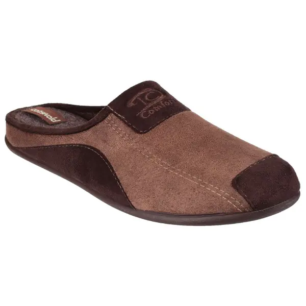 Cotswold Mens Westwell Slip On Mule Slippers - UK 6.5 Brown male GDE2724BRO6H