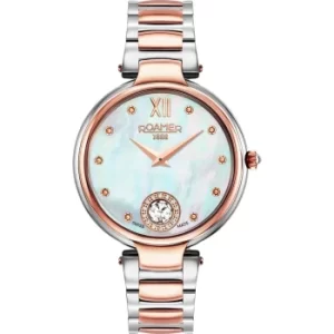 Roamer 600843 49 19 50 Two Tone Aphrodite Mother Of Pearl Dial Wristwa