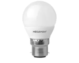 Megaman RichColour 5.5W LED BC/B22 Golf Ball Warm White 360° 470lm Dimmable - 142590