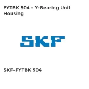 FYTBK 504 - Y-Bearing Unit Housing