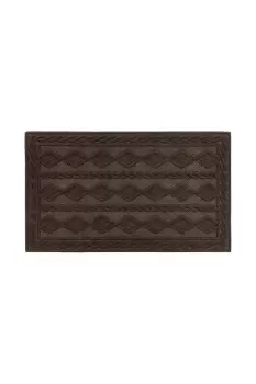 Knit Rubber Backed Indoor Doormat 45x75cm Brown