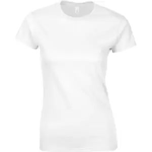 Gildan Ladies Soft Style Short Sleeve T-Shirt (2XL) (White)