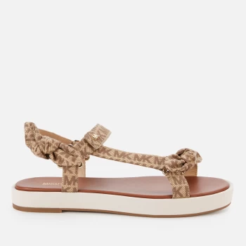 Michael Kors Womens Phoebe Sandals - Beige/Ebony - UK 6