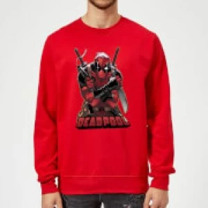 Marvel Deadpool Ready For Action Sweatshirt - Red - XL