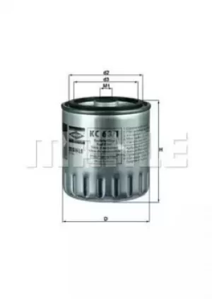 Fuel Filter KC63/1D 78686362 by MAHLE Original