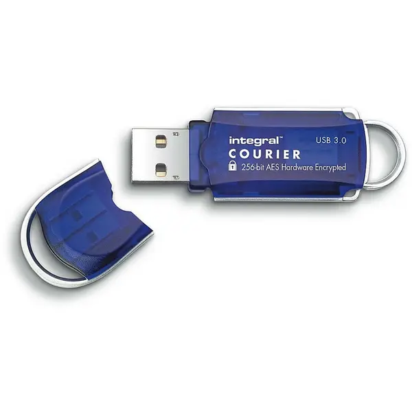 Integral Integral 16GB Courier FIPS 197 256-Bit AES Hardware Encryption USB 3.0 N/A