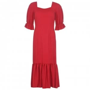 Biba Square Neck Linen Dress