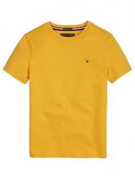 Tommy Hilfiger Boys Short Sleeve Essential Flag T-Shirt - Yellow