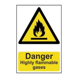 Danger Highly Flammable Gases - PVC (200 x 300mm)